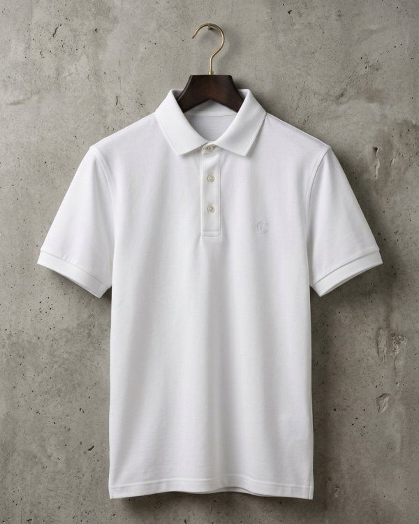 Áo Polo Pima Cotton Trắng Classic